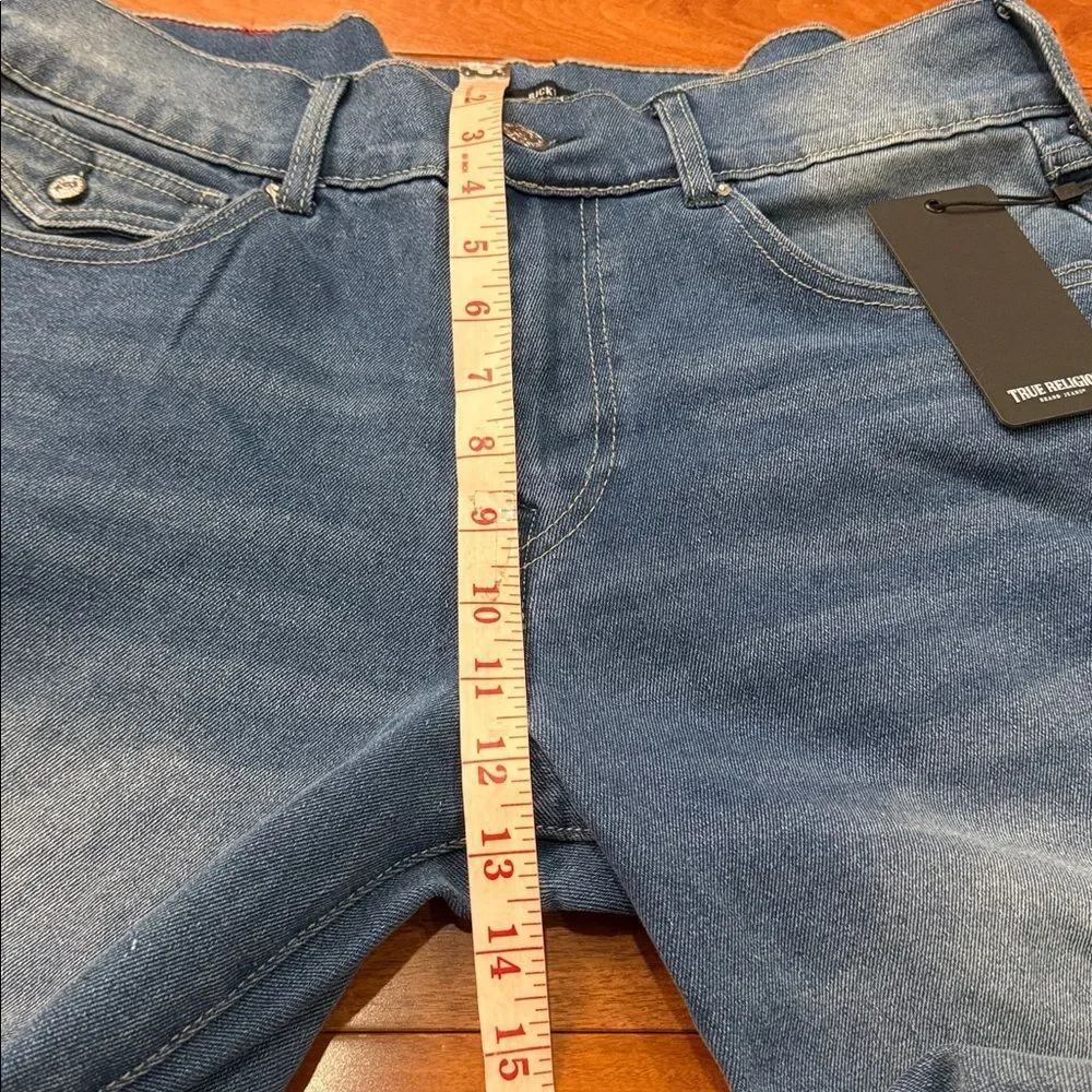 NWT True Religion Men's Ricky Straight Flap Jeans  Medium Maze Runner size 34‎